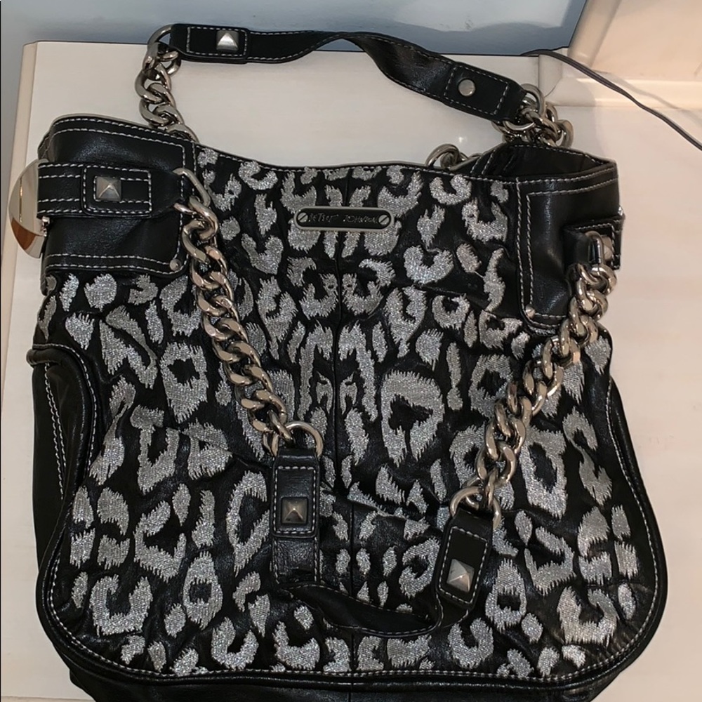 Black & Silver Cheetah spring Betsey Johnson Bag
